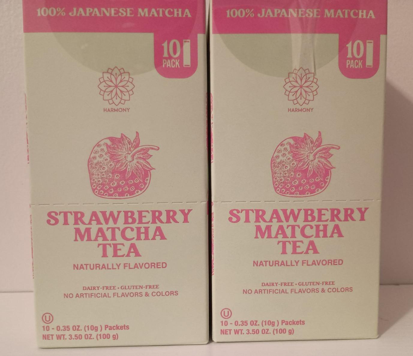 20 Harmony Strawberry Japanese Matcha, Sweetened w/ Organic Sugar On-the Go