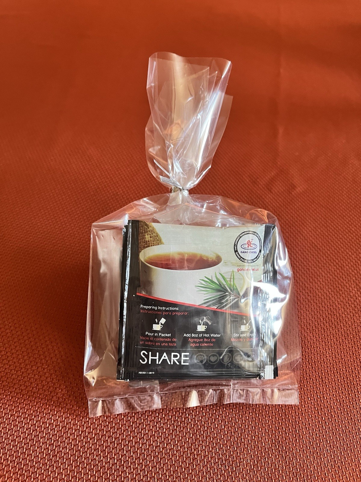 GanoExcel Rooibos Tea Enriched with Ganoderma Lucidum 10 Satchets Free Shipping!