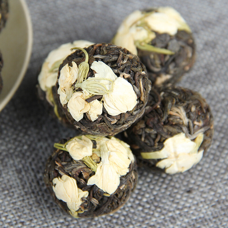 Ancient Tree Flower Pu-erh Tuocha Yunnan Jasmine Pu’er Dragon Ball Raw Tea 500g