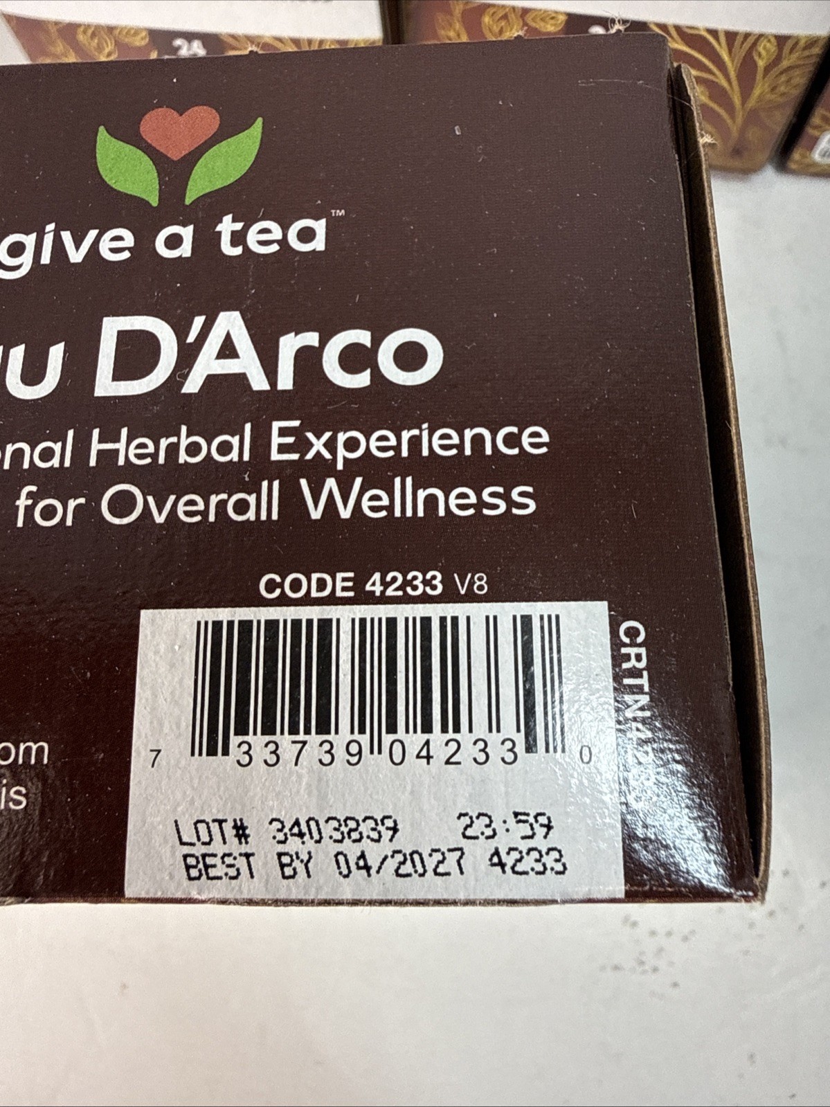 5 X NOW FOODS Pau D’Arco Tea 24 Tea Bags
