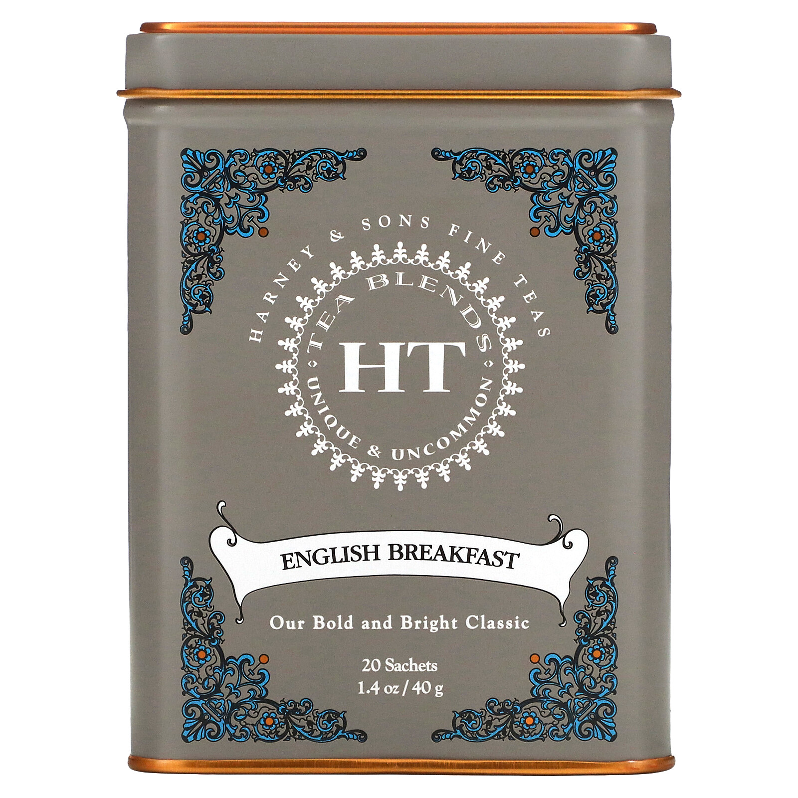 HT Tea Blend, English Breakfast, 20 Tea Sachets, 1.4 oz (40 g)