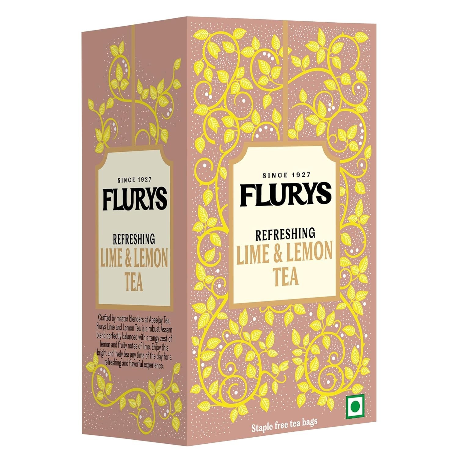 Ty-phoo Flurys Refreshing Lime & Lemon Flavoured Tea – 25 Tea Bags | 45g