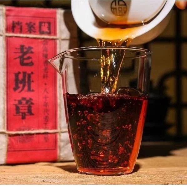 500g MengHai Puer Ripe Tea PuEr Tea Brick Cooked BuLangShan Jujube fragrance tea
