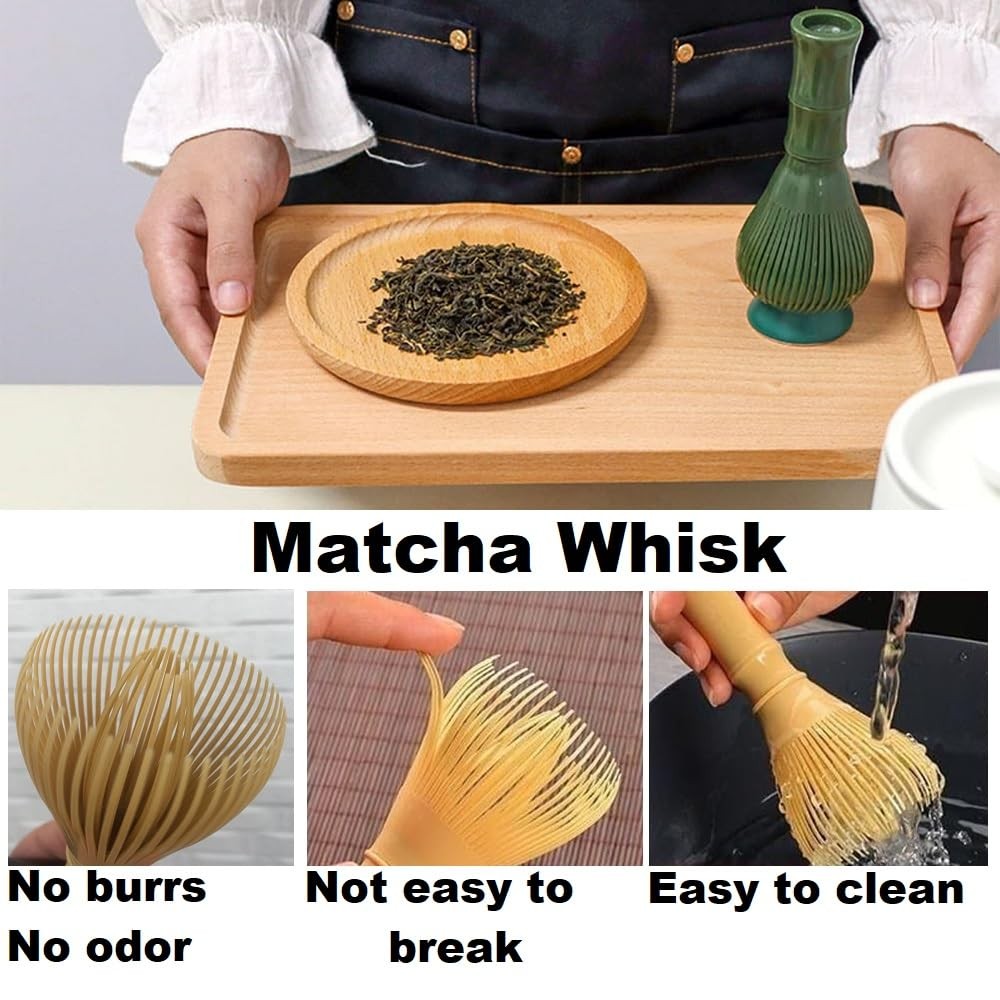 Matcha Whisk, PP Resin Stirrer, Traditional ONE SIZE, Green
