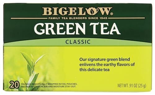 Bigelow Tea Green Tea Classic, 20 Ct BB 11/26 2F3