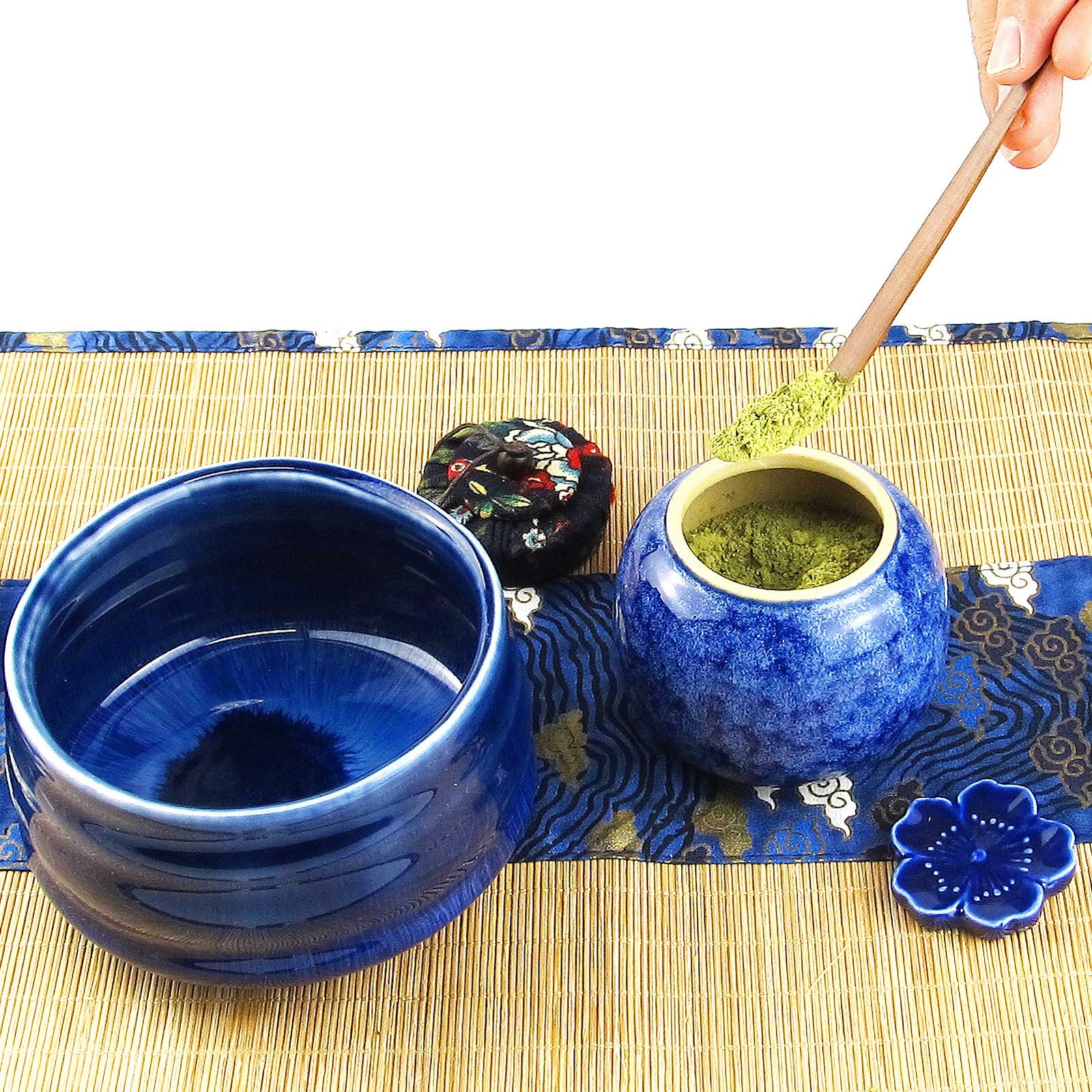 Artcome 12Pcs Japanese Matcha Tea Set, Matcha Bowl, Matcha Whisk, Whisk Holder,