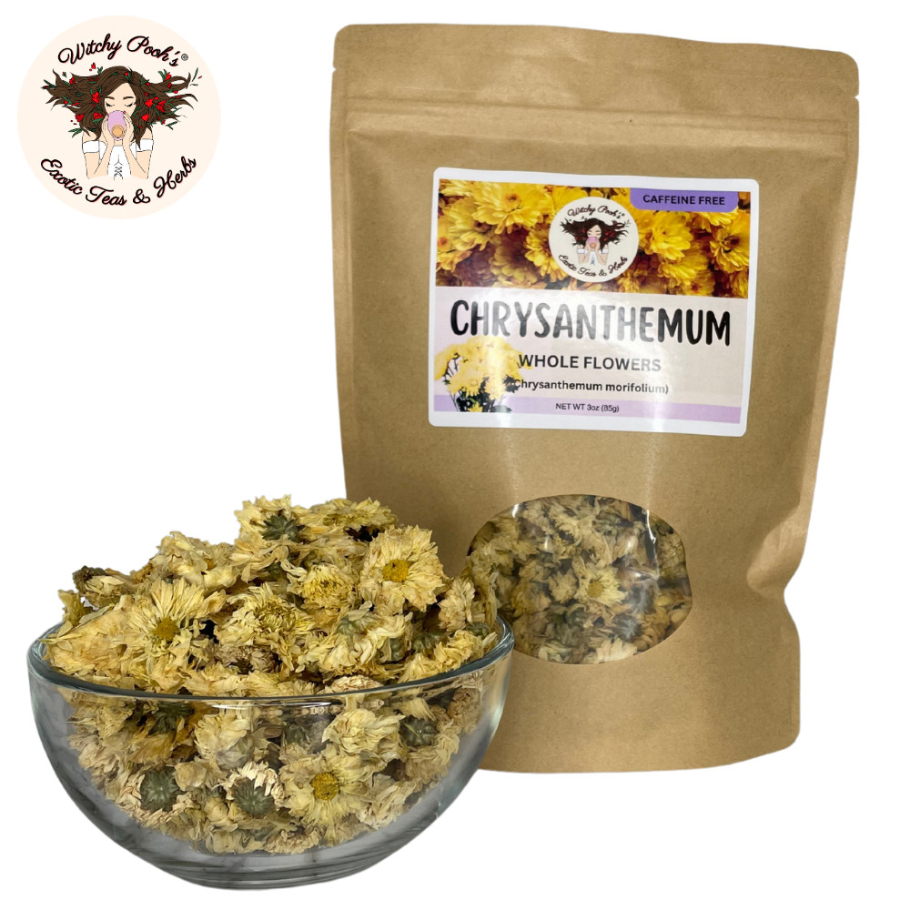 Witchy Pooh’s Chrysanthemum Tea – Whole Flowers, Caffeine Free