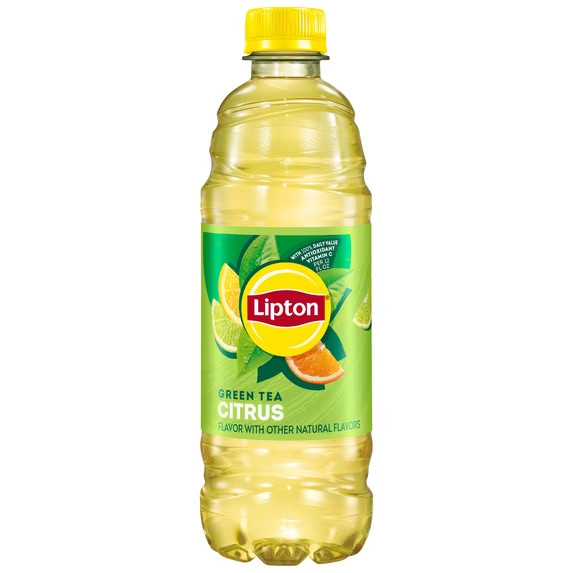 Lipton Iced Green Tea, Citrus Bottled Tea Drink, 16.9 oz, 12 Bottles