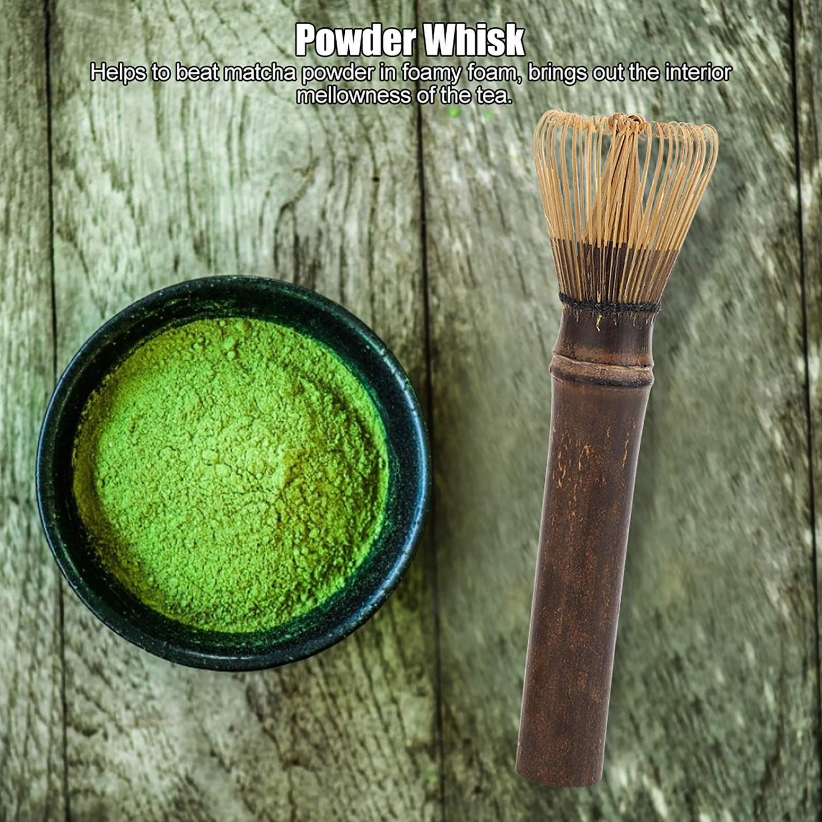 Matcha Whisk Set,Long Handle Bamboo Matcha Whisk,Traditional Natural Bamboo C…