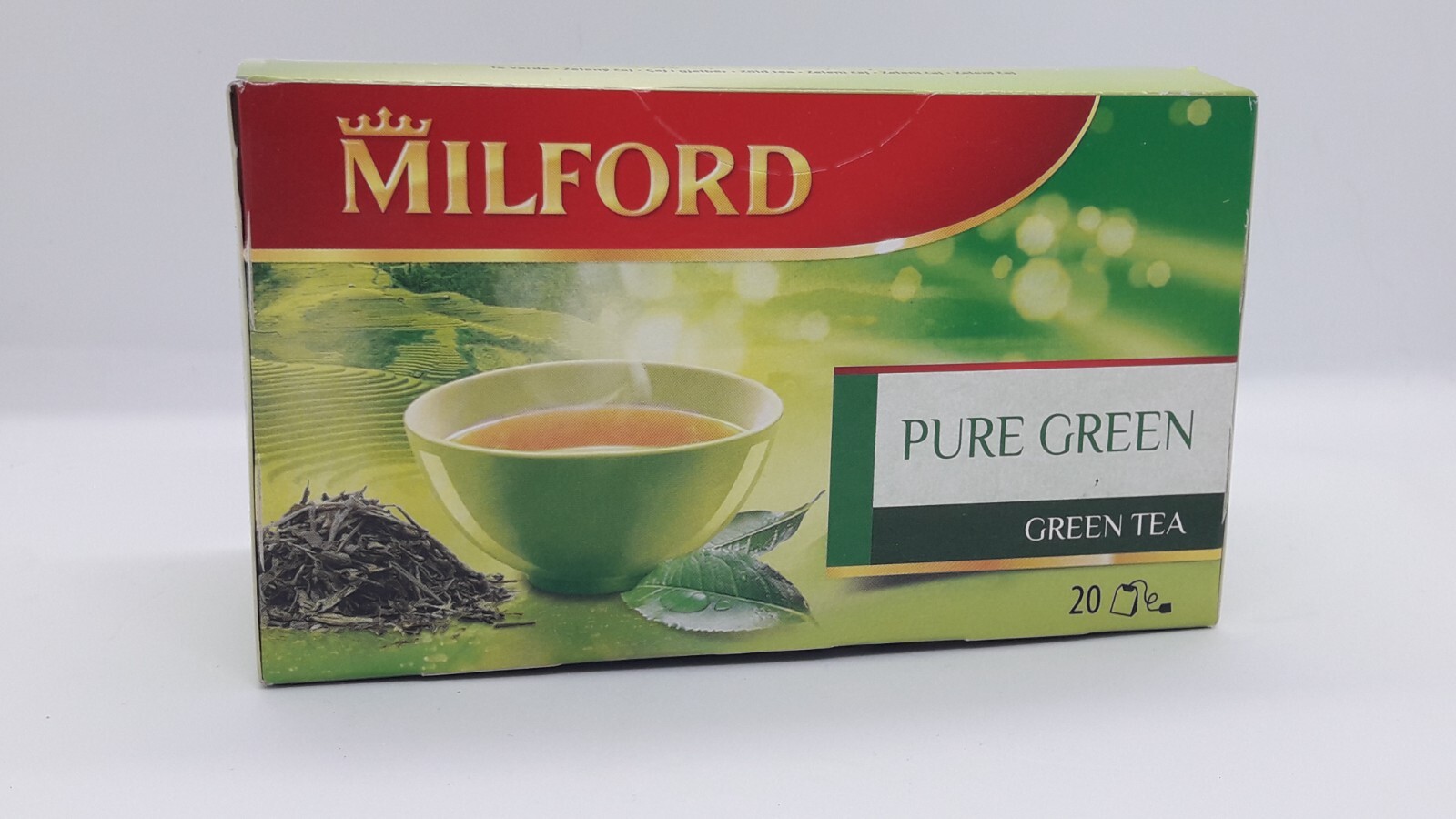 2 x Milford Pure Green Tea 20×1,75g Each Buyer Get a GIFT!No shipping to USA