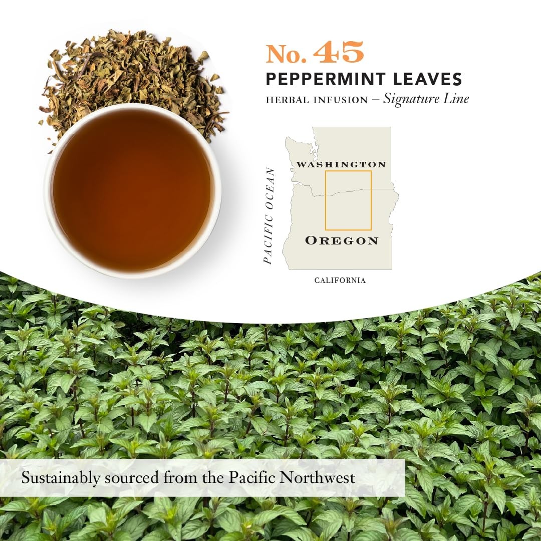 Peppermint Leaves No. 45, Herbal Tea, CaffeineFree, SugarFree, Sustainably Gr…