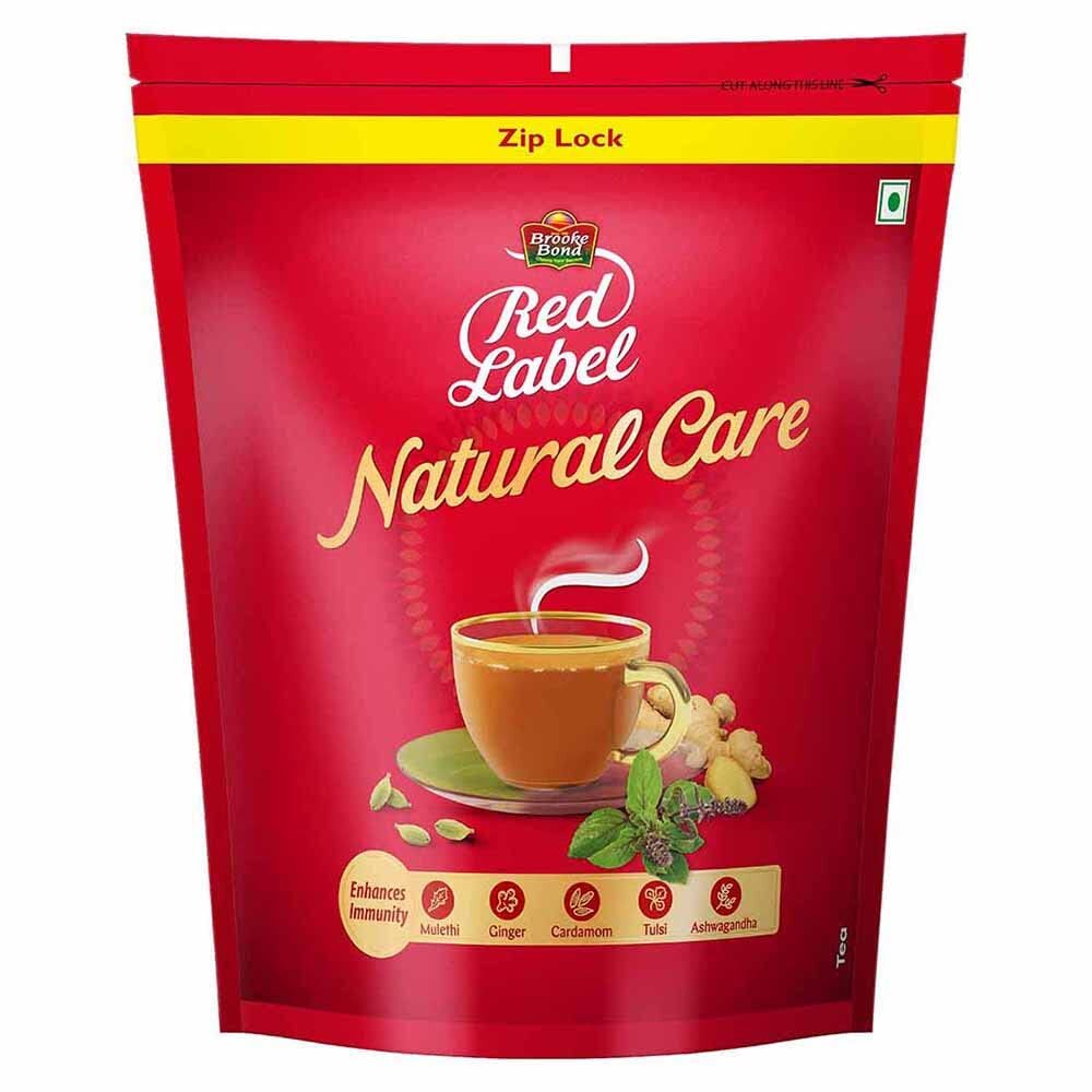 Brooke Bond Red Label Natural Care Tea Made with Immunity- 5 Ayurvedic Herbs