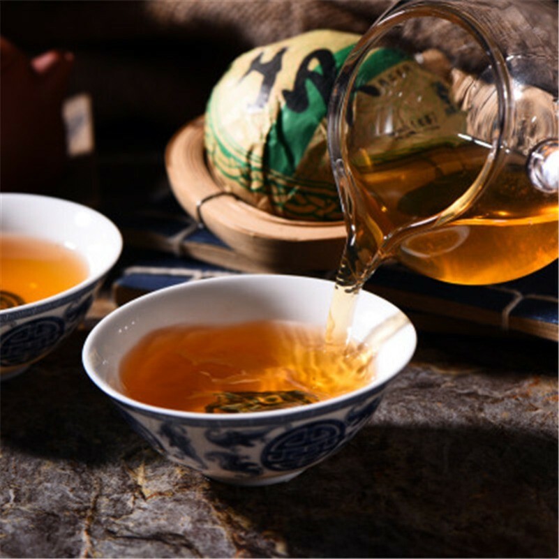 Yunnan Old Pu-erh Tea Tree Puer Tea 100g Shen Pu’er Tea Cake cha Puerh Tea Cakes