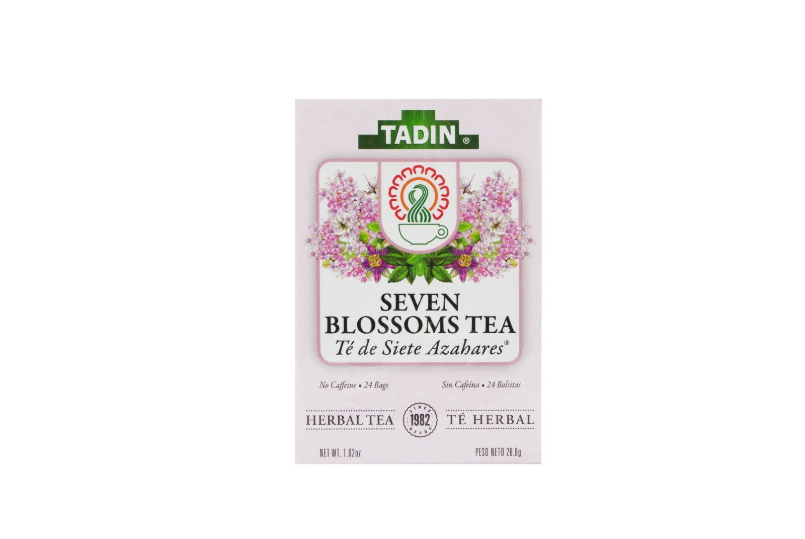 Tadin Siete Azahares (7 Blossoms) Herbal Tea, 24 Bags (6 BOXES) 02/2025