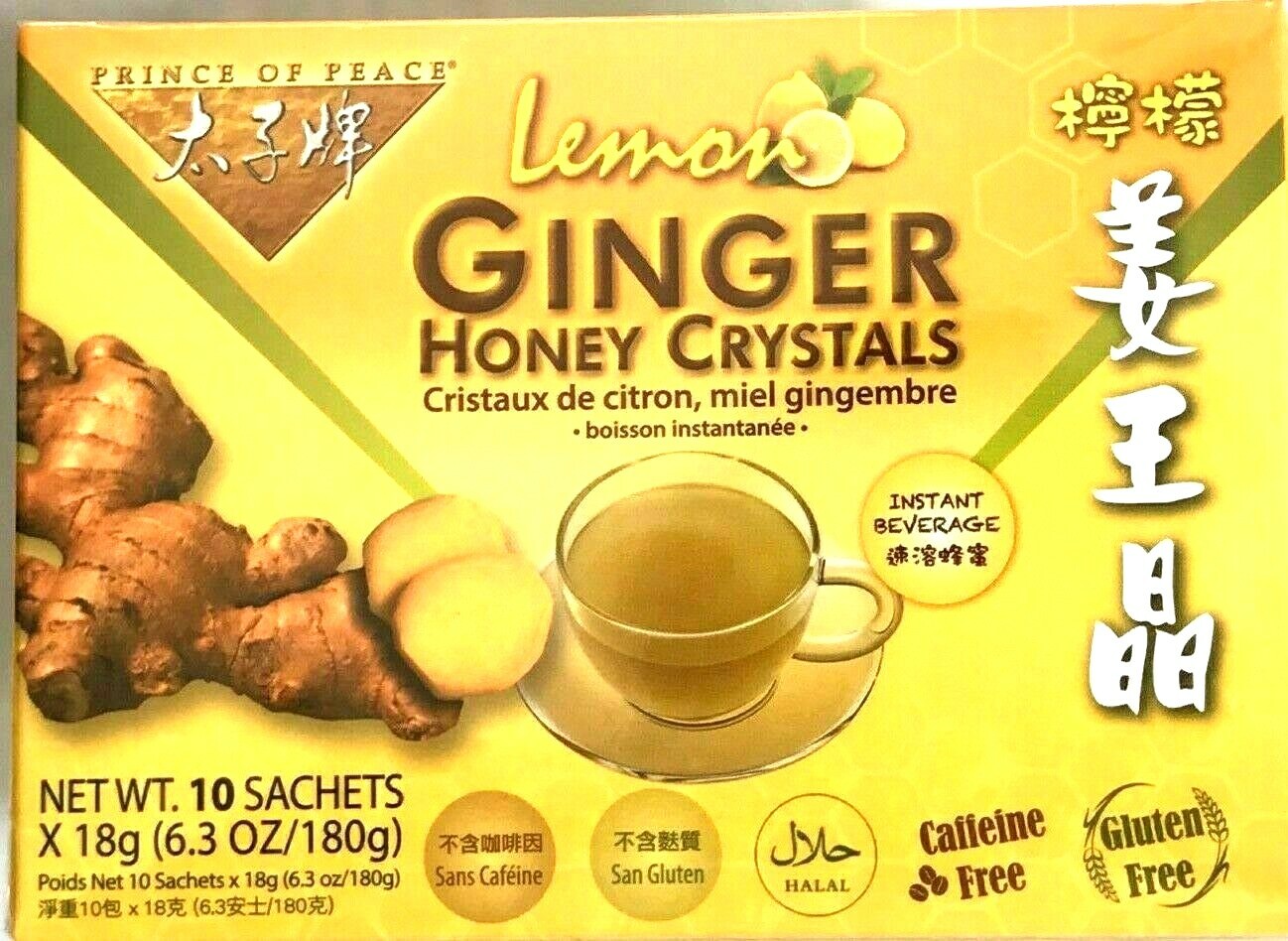 LEMON Ginger Honey Crystals Prince of Peace Instant Beverage