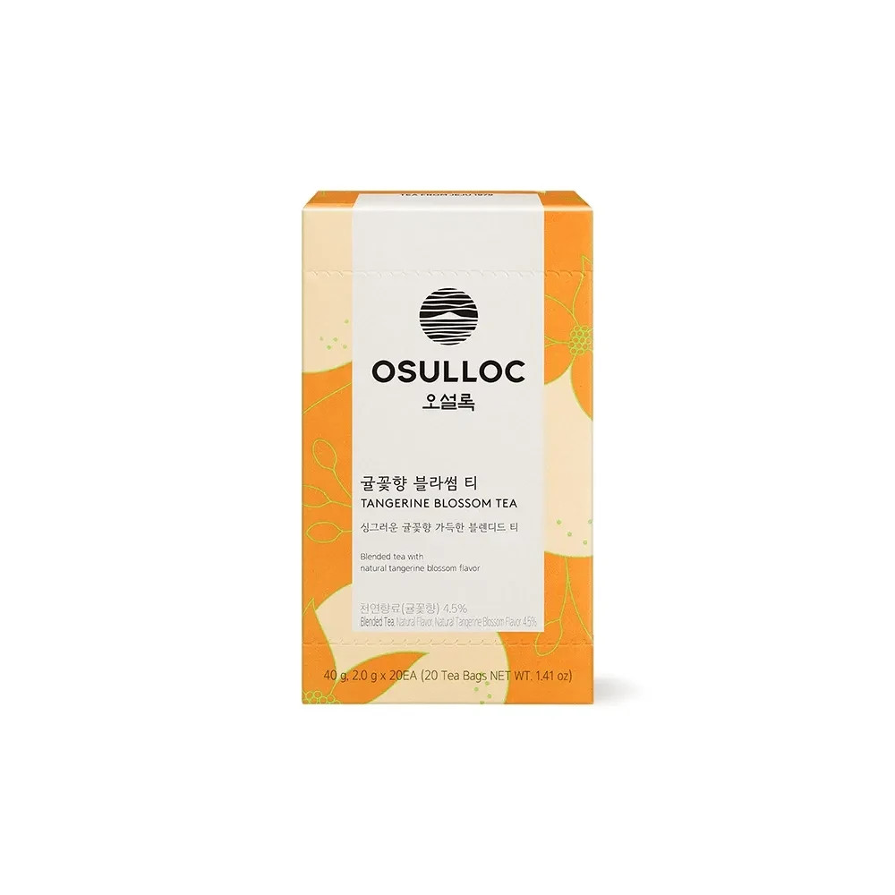 Osulloc Korea Premium Tea Collection 20T Green Black Oolong Herbal Tea Bags