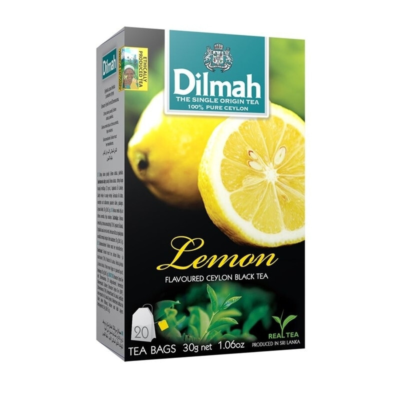 Dilmah Lemon Flavored Black Tea ? 20 Tea Bags