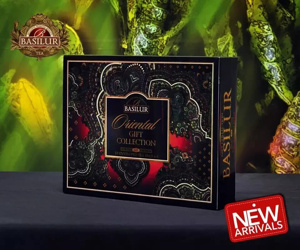 Basilur Ceylon Gift Pack – Oriental Collection Assorted 60 Ceylon Tea in Bags
