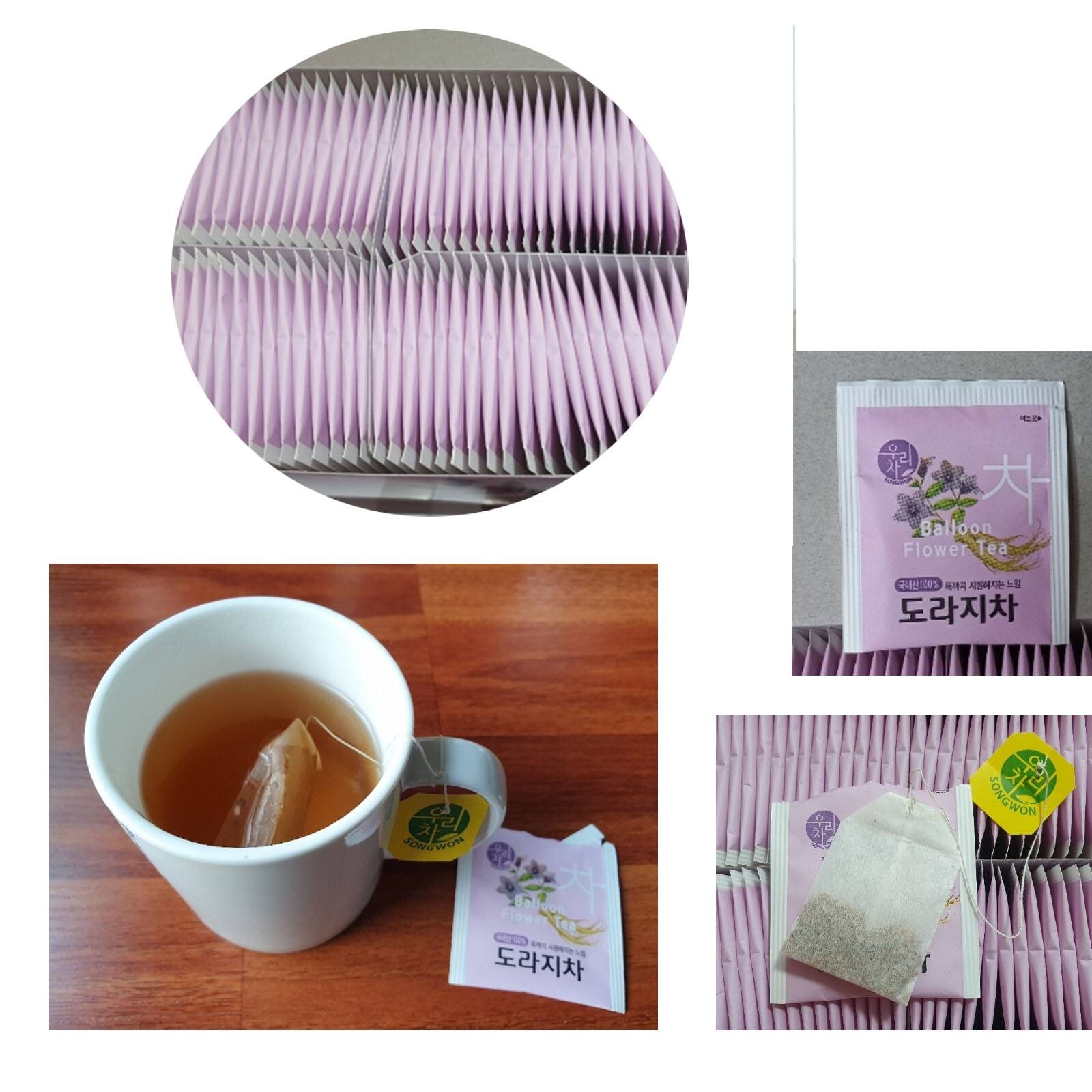 Korean Songwon Balloon flower Tea 20 Tea bag Free Shipping wt Tracking