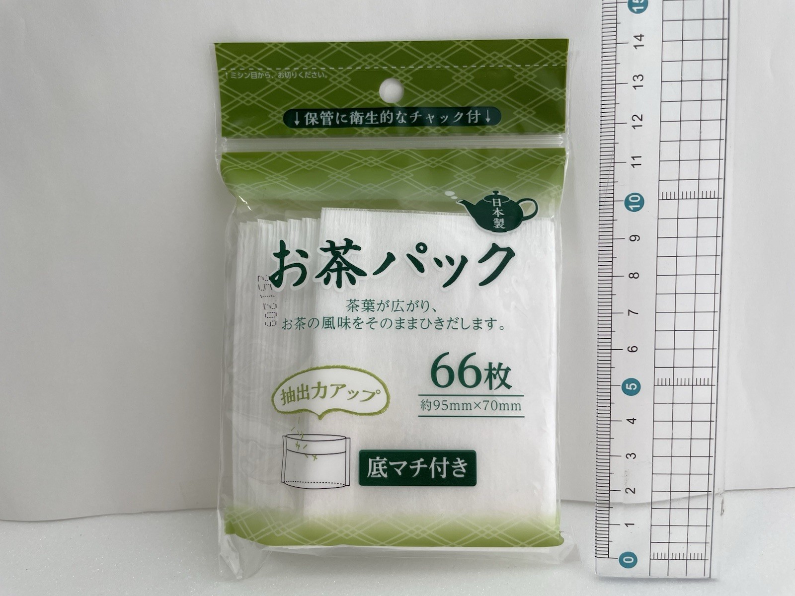 Tea Filter Bags 66pcs DAISO Japan Made Drawstring Disposable Tea Coffee Dashi