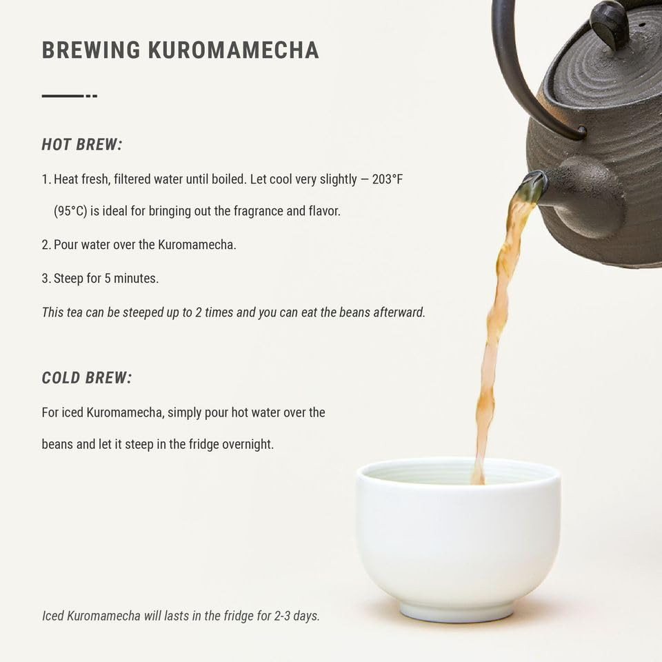 Premium Kuromamecha – Japanese Black Soybean Tea – from Hokkaido, Japan – Loose