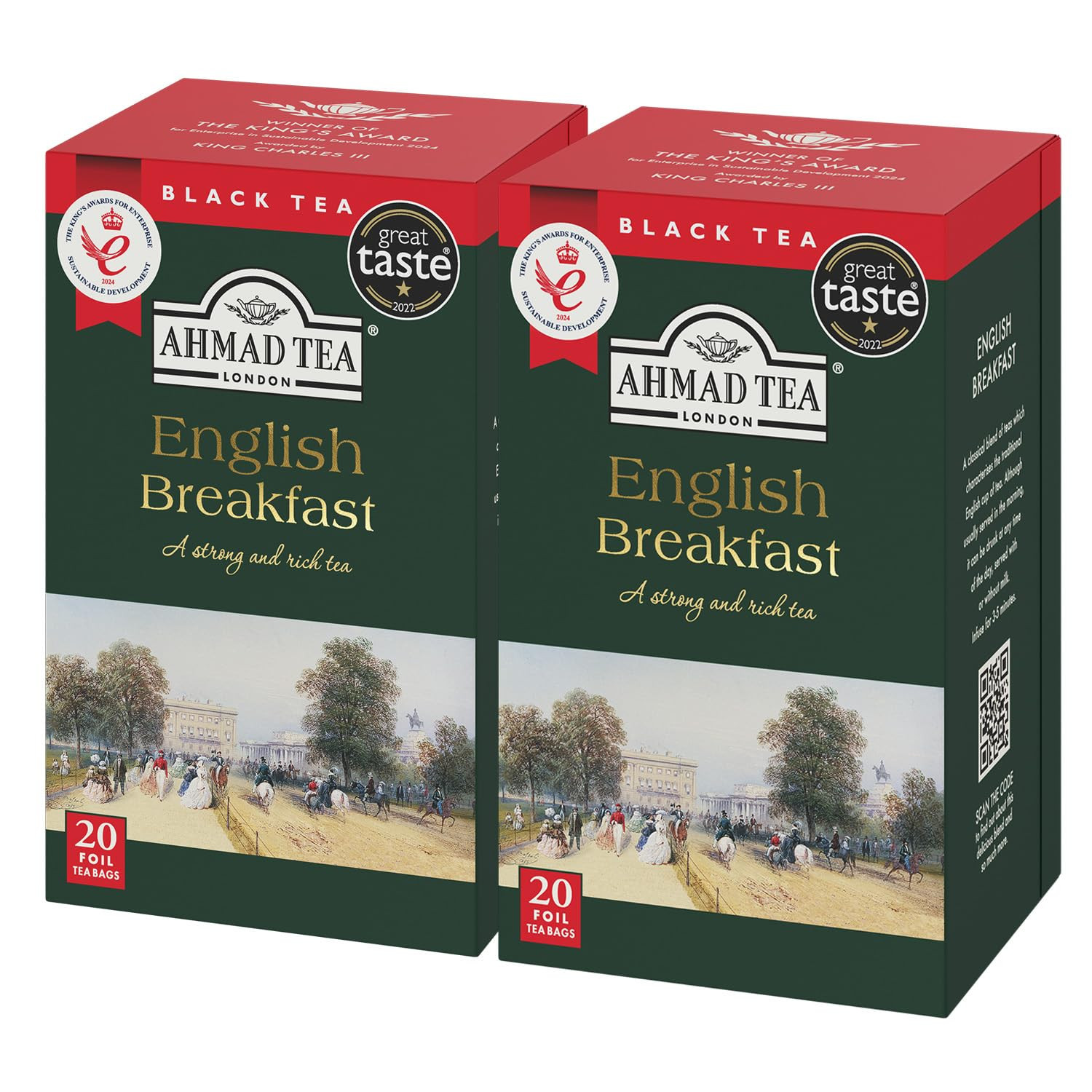 Black Tea, Decaffeinated Evening Teabags, 20 Ct (Pack of 1) – Decaffeinated & Su