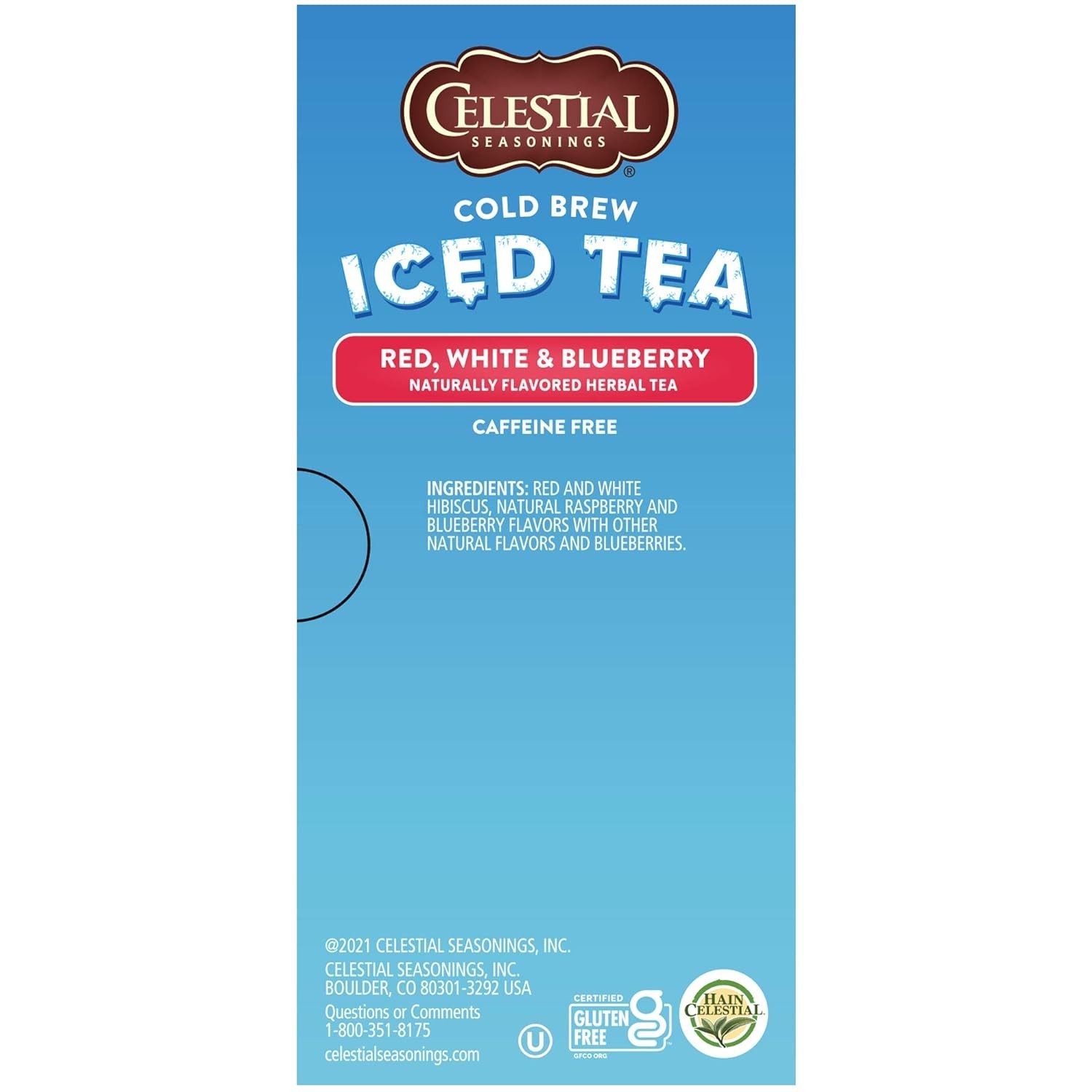 Refreshing Cold Brew Hibiscus Tea Bags – 18 Count Red, White & Blueberry Flavor
