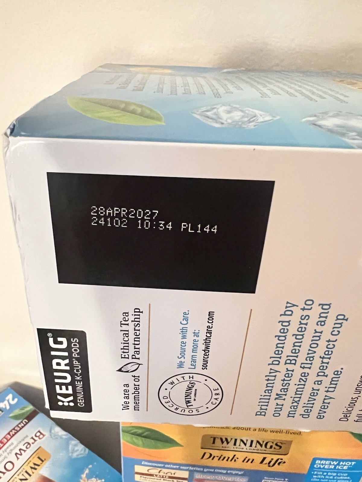 Twinings Iced Tea Black Tea Single Serve K-Cups- 96 Count Exp 4/2027 – 2/2029