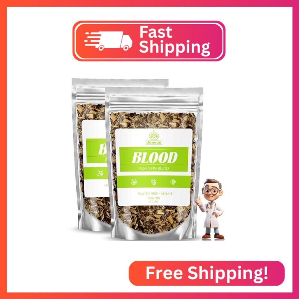 2Bag Blood Purifying Blend Tea, All Natural Ingredients for Men Women