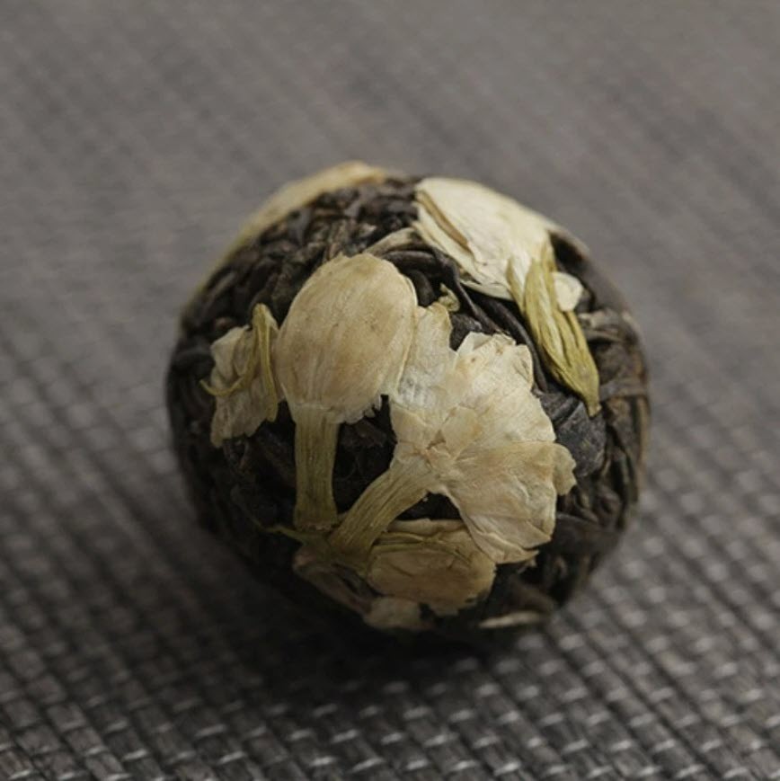 Yunnan Pu’er Scented Tea 120g (18pcs)Dragon Ball Raw Tea Rose Jasmine 6 Flavors