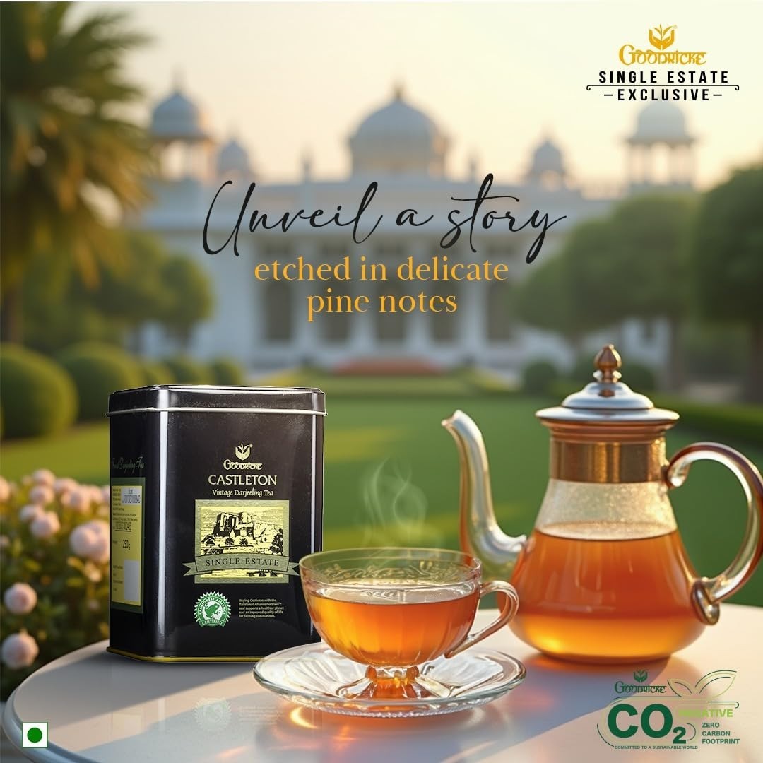 GOODRICKE Castleton Darjeeling Tea 250g Premium Whole Leaf Loose Black Tea