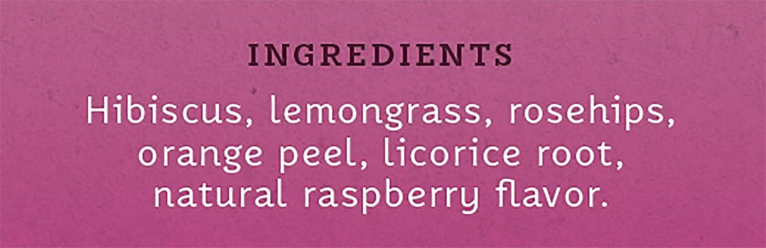 Bold Wild Raspberry Hibiscus Tea – 100 Herbal Tea Bags for Hot or Iced Enjoyment
