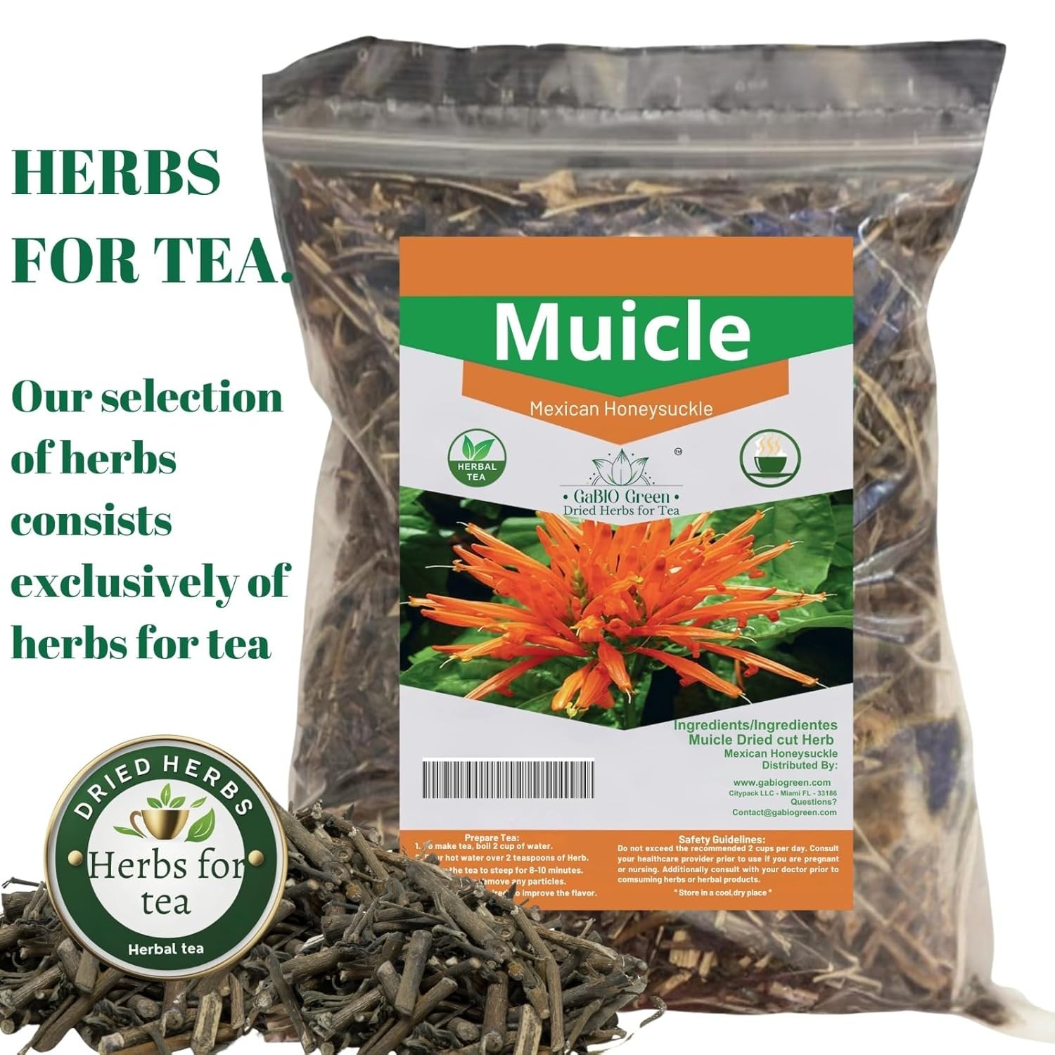 Muicle Mexican Honeysuckle Hierba tea 2 oz 100 % natural 2 Ounce (Pack of 1)