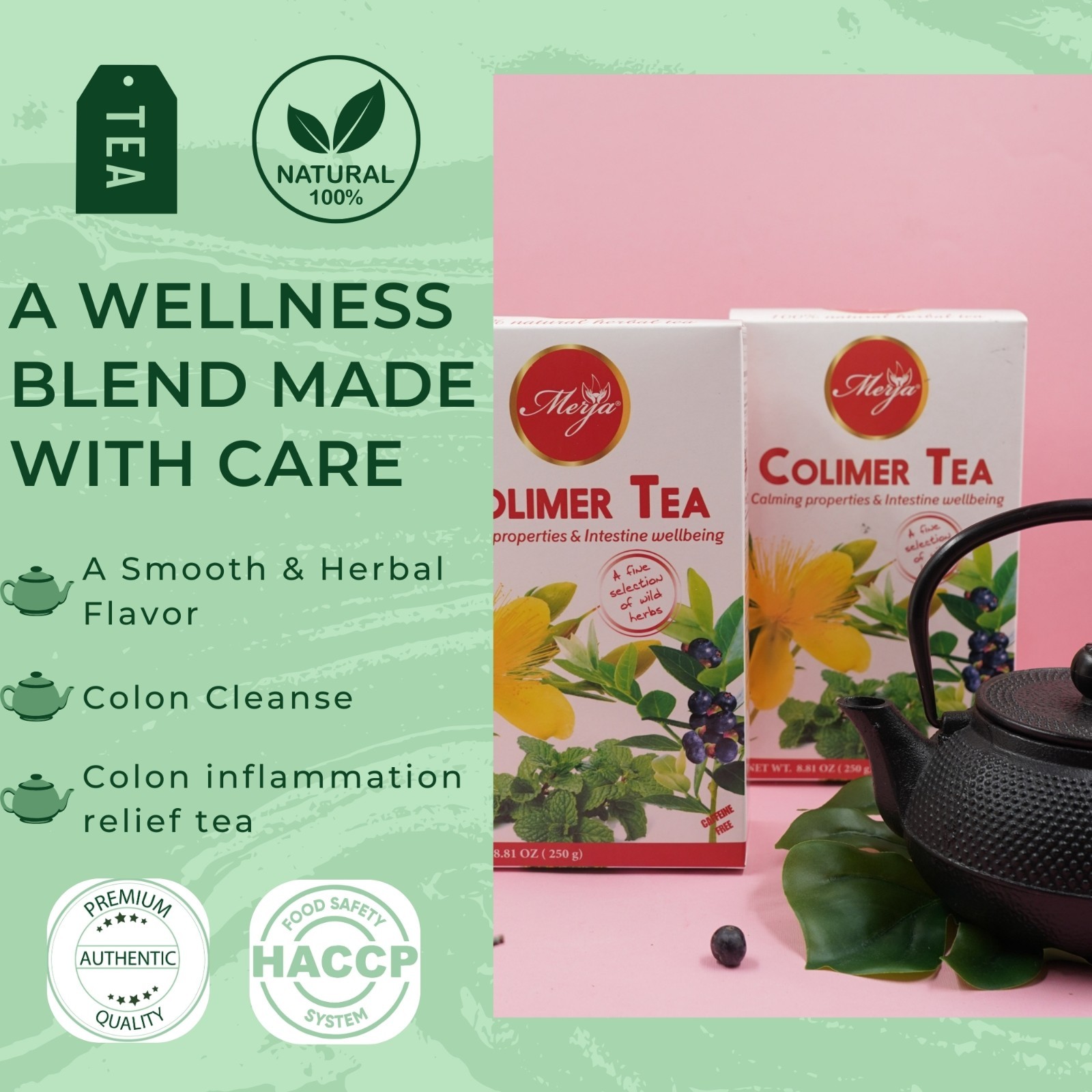 Colimer Tea – Colon Wellbeing Tea- Loose Tea – 100% Natural Tea