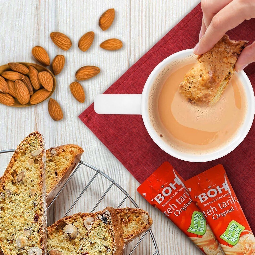 BOH Teh Tarik 4 x Packs – Less Sweet Malaysian Tea (12 Sachets x 27 gram)