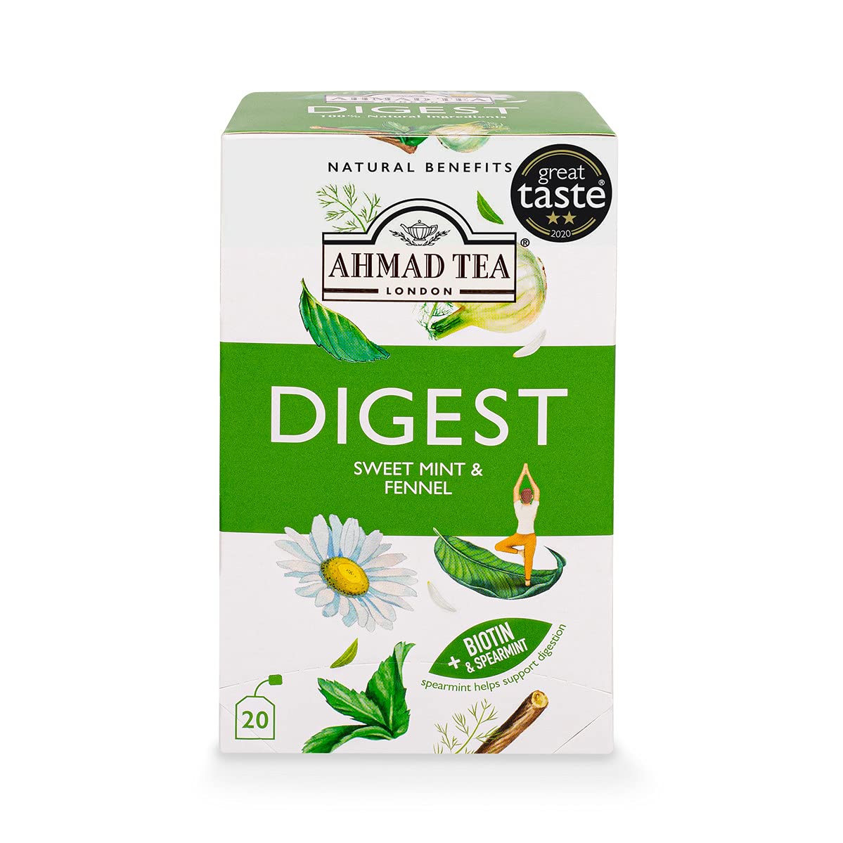 Black Tea, Decaffeinated Evening Teabags, 20 Ct (Pack of 1) – Decaffeinated & Su