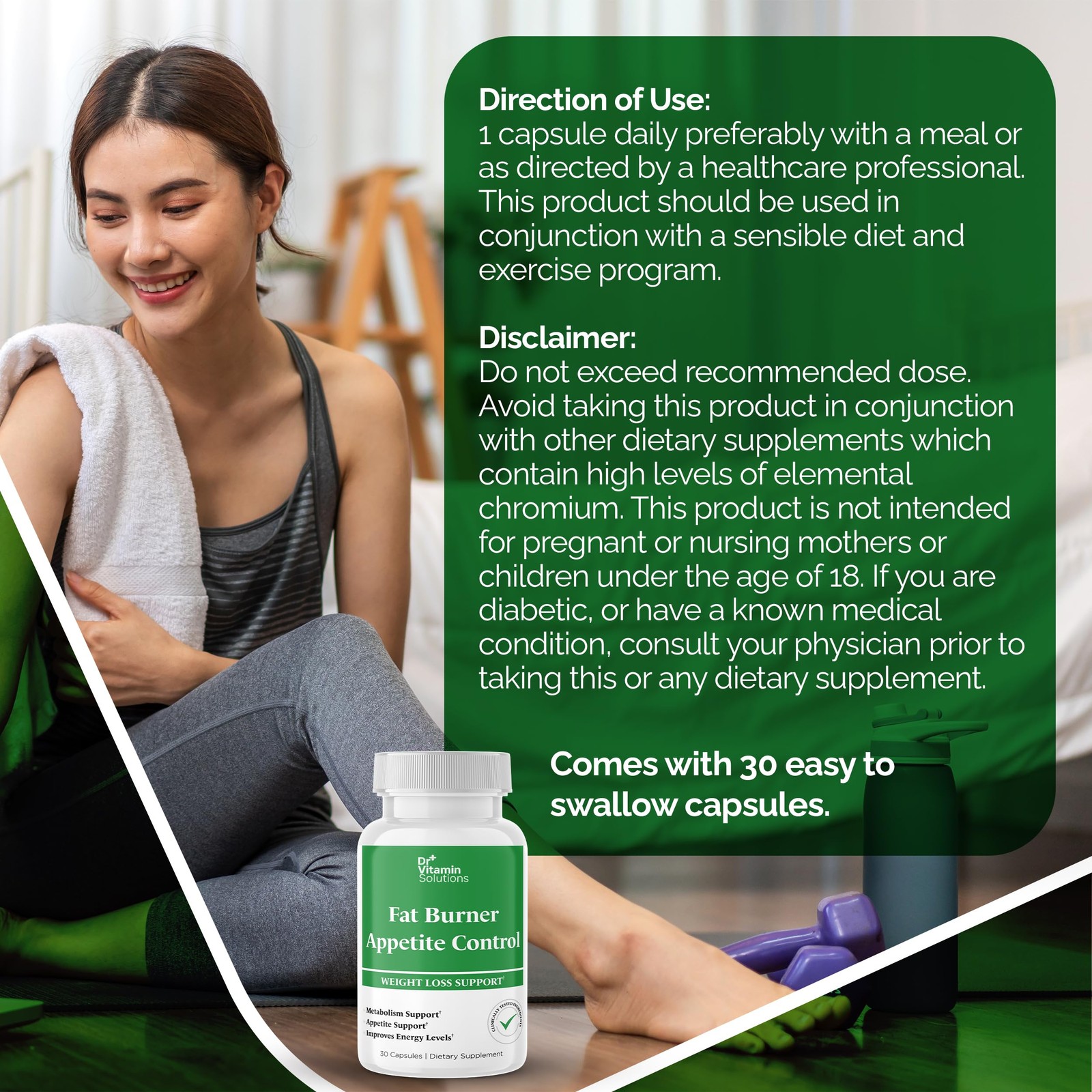 Fat Burner & Appetite Control Weight Loss Supplements for Women & Men – Metab…