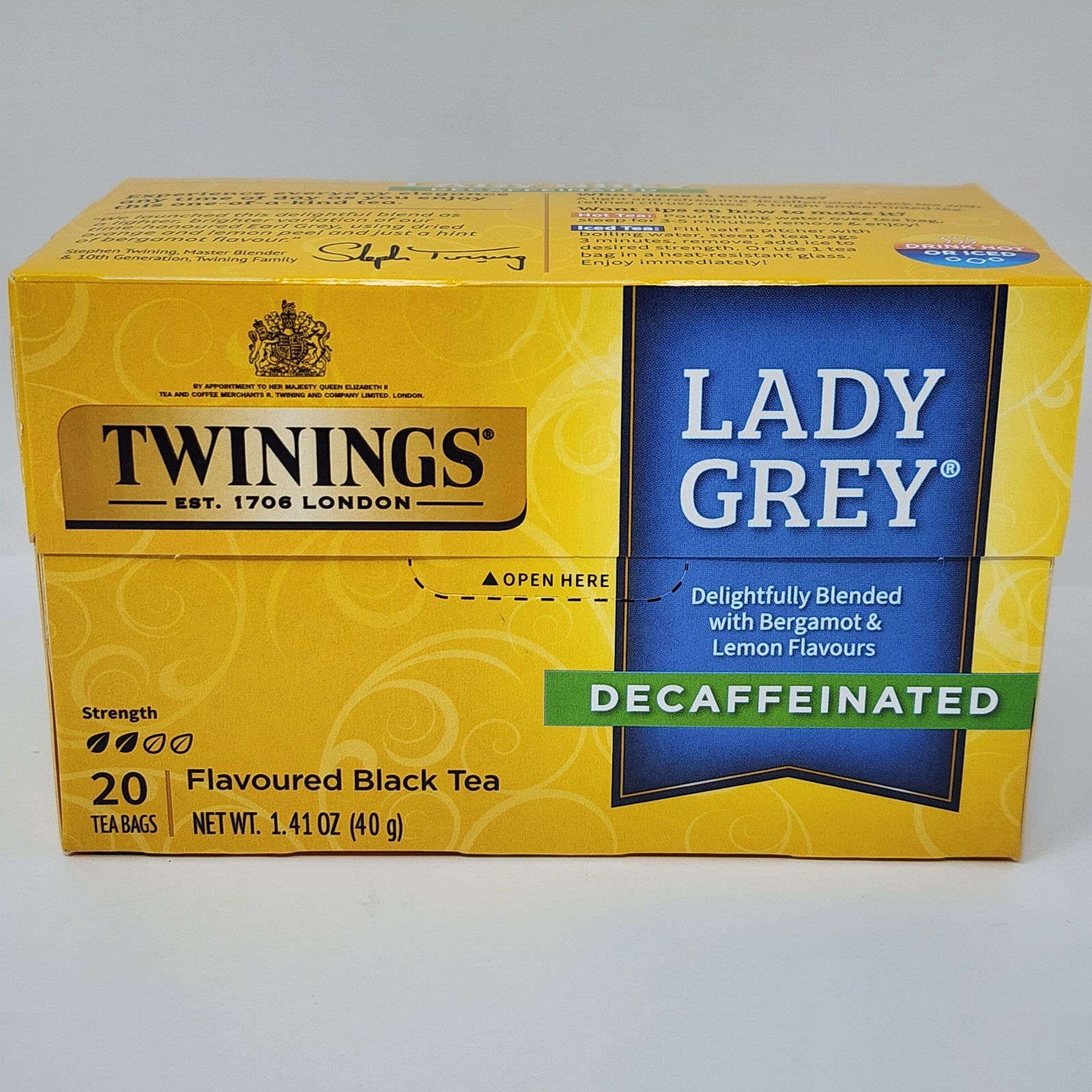 Twinings Lady Grey Decaffeinated Black Tea (120 Tea Bags) Exp 01/2028