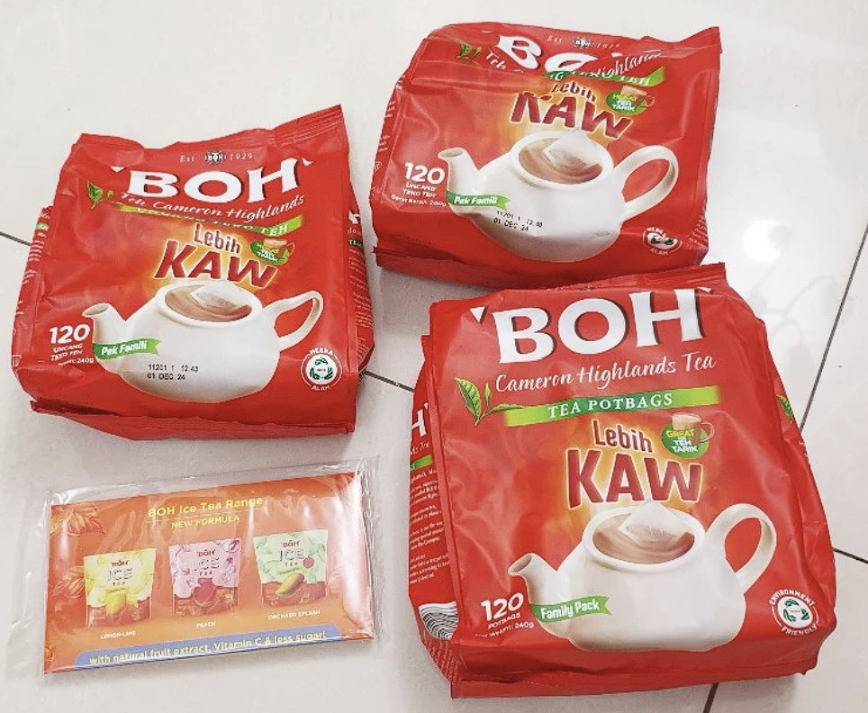 BOH Plantation Cameron Highlands Extra RICH Taste 120 TEA Bags Malaysian Favrite