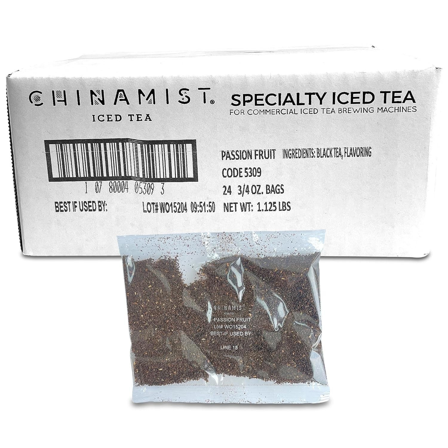 CHINAMIST Passion Fruit Loose Leaf Black Tea Packets, 24 Bags – 0.75 oz Each