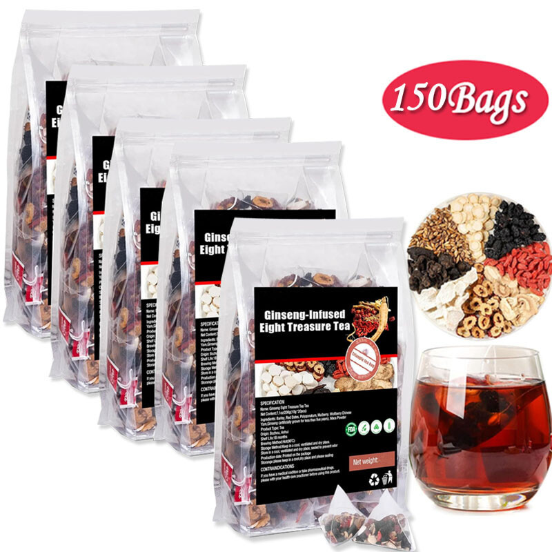 Eight Ginseng-infused Treasure Tea Kidney Ginseng Wolfberry Mulberry Health -USA