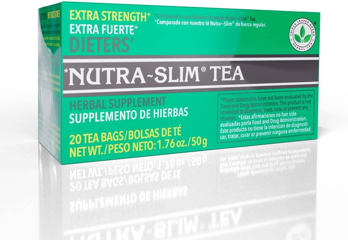 Triple Leaves Extra Strength Dieters Nutra Slim Tea, 20 20 Count (Pack of 3)