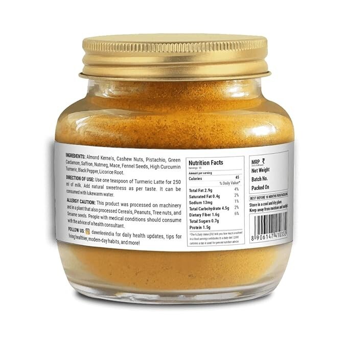 Turmeric Latte Lal Haldi Doodh Masla Dry Fruit High Curcumin Immunity Boost 100g