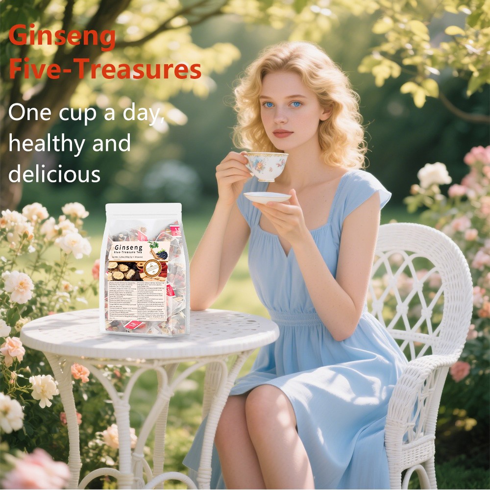 OEM Tea Bags – Ginseng Ten Treasures Tea -Eliminate Fatigue and Enhance Immunity