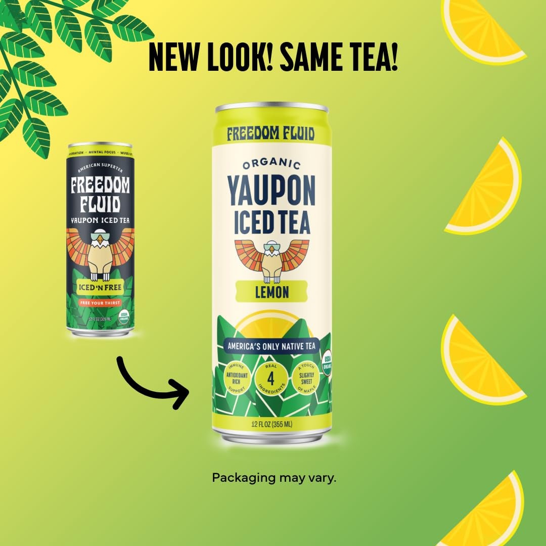 Organic Yaupon Iced Tea – Refreshing Lemon | Perfect Fall Beverage | Lightly …