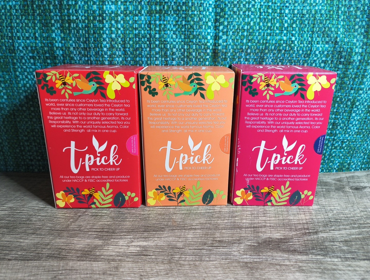T-pick Tea Bags 60 Bags Total NEW 3-pack