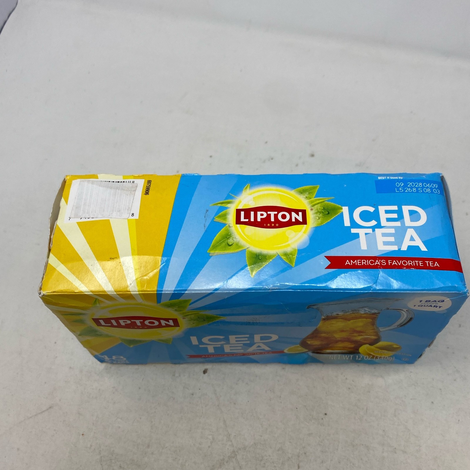Lipton Iced Black Tea Bags, Family Size 48ct (12 oz)