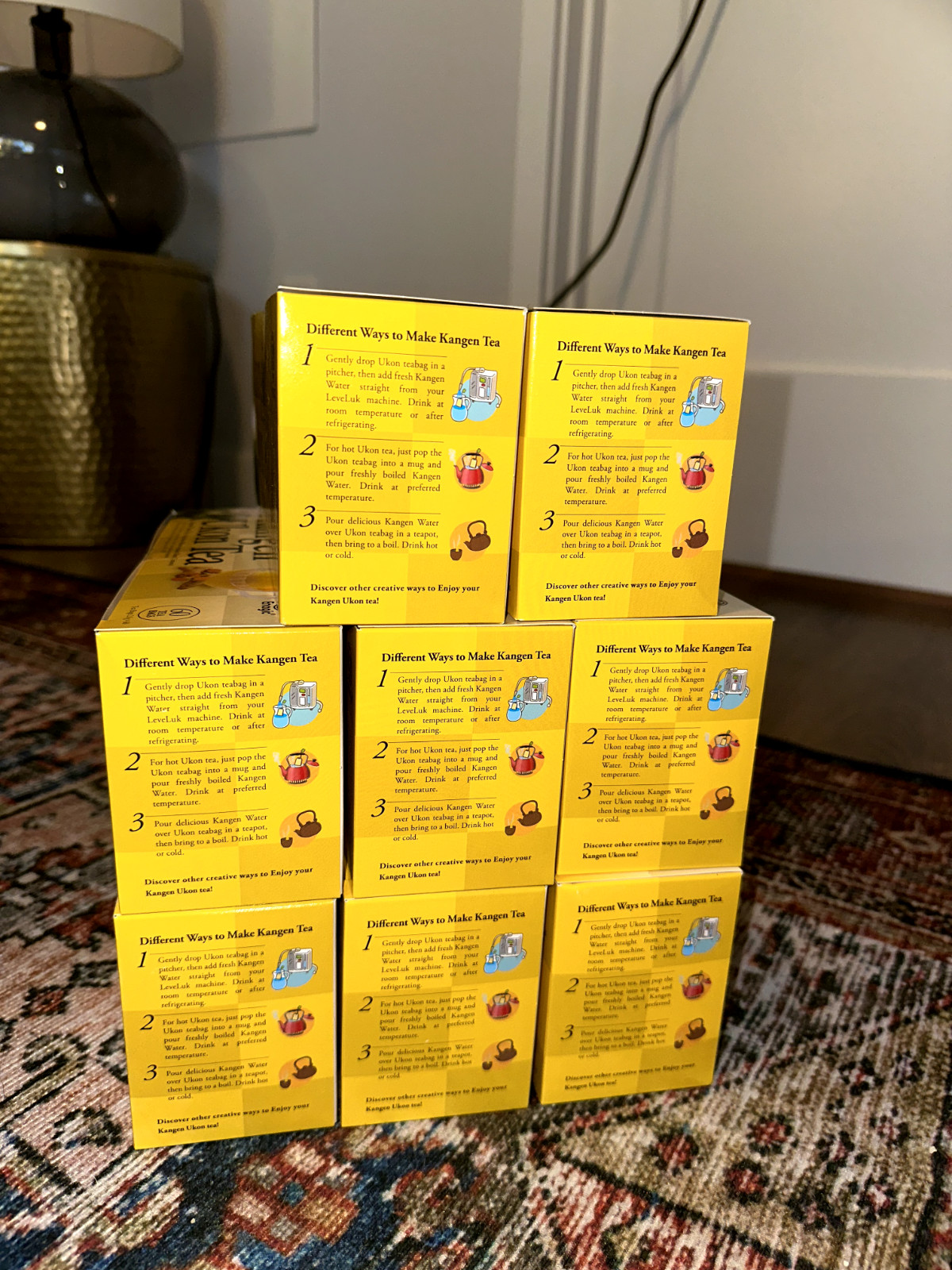 Kangen Ukon Tea [Expired: 01/2023] Sealed x 9 Boxes (60 Bags Per Box)