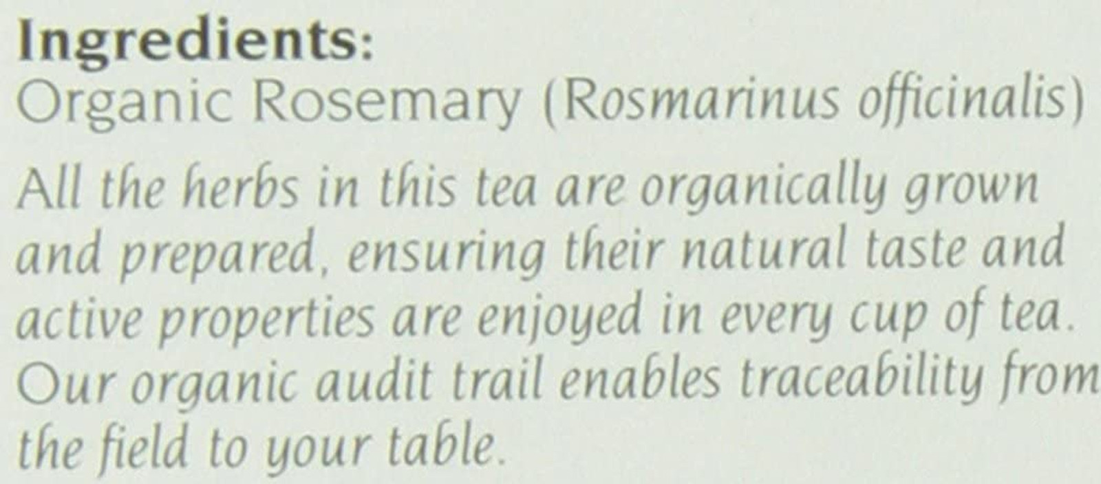 Rosemary Leaf Tea Organic 24 Bag, 0.74 Ounce