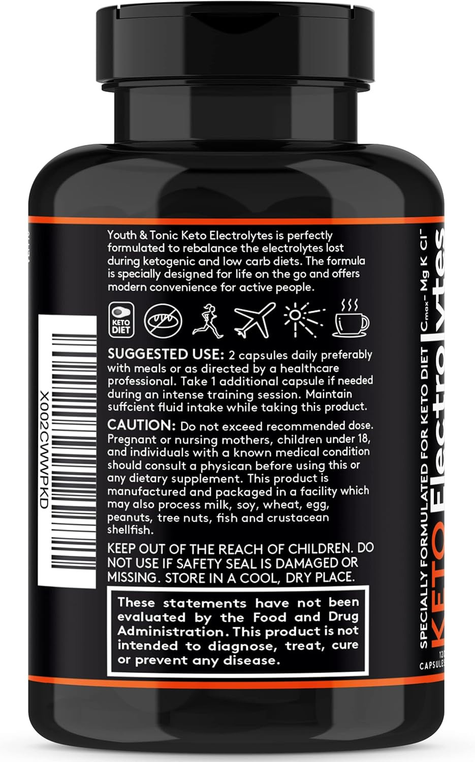 120 MCT Keto Electrolytes Pills | 150 mg Magnesium Probiotics Co Q 10 |…